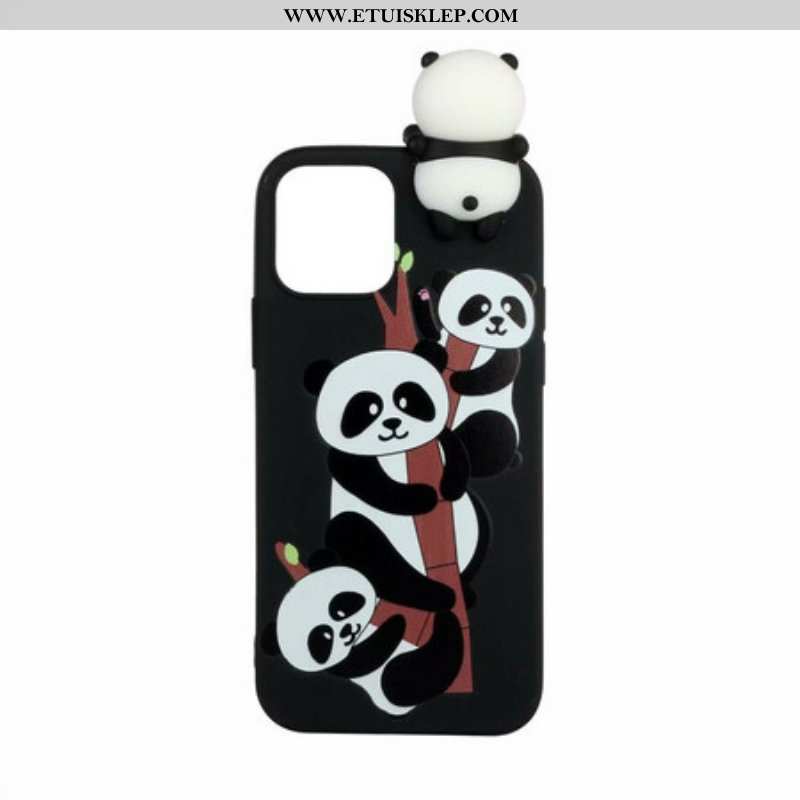 Etui do iPhone 13 Mini Pandy 3d Na Bambusie